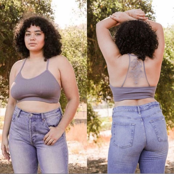 Gray Racerback Bra - Picture 2 of 2